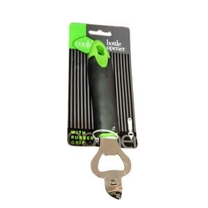 Cook's Kitchen Bottle Opener Kitchen Tool Gadget Green, Silver, & Black